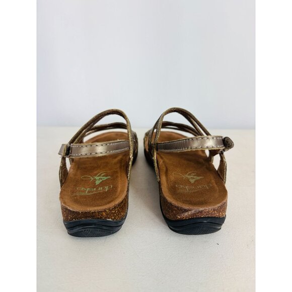 Dansko Jovie Metallic Pewter Leather Strappy Sandals, Women's EU Sz 37 - Picture 5 of 9